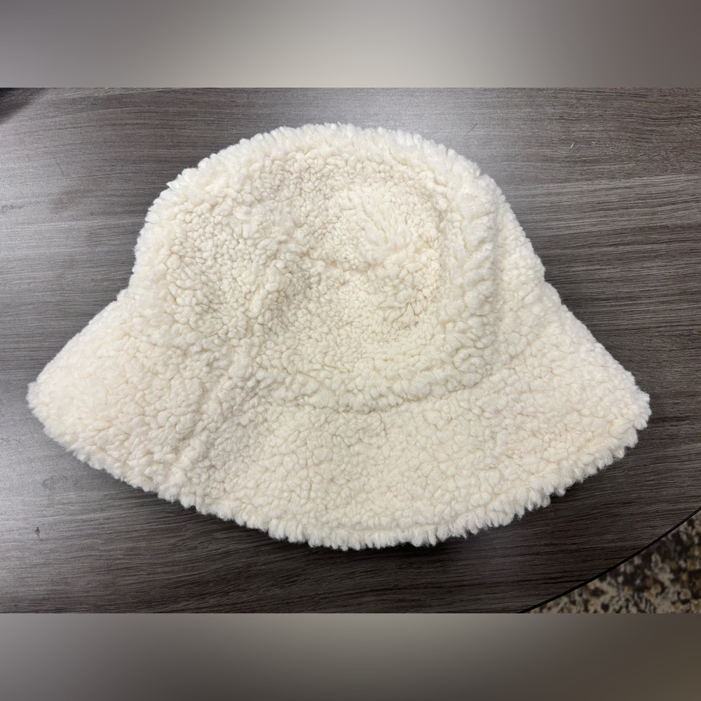 Lack Of Color Cream Fuzzy Hat